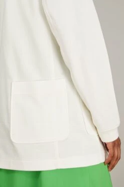 Gala Tailored Jacket In White -ULLA JOHNSON Shop cog gala tailored jacket in white 4