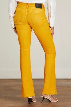 Camila Mid Rise Boot Cut Jean In Sunburst -ULLA JOHNSON Shop cout camila mid rise boot cut jean in sunburst 3