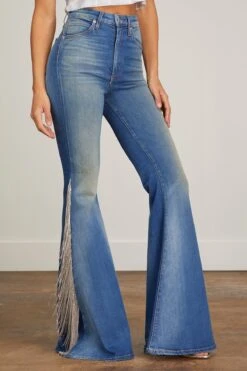 Heidi Sling Super High Rise Super Bell Trouser In Taylor Medium Denim -ULLA JOHNSON Shop cout heidi sling super high rise super bell trouser in taylor medium denim 2