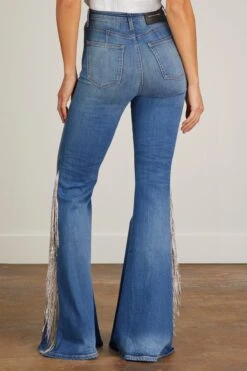 Heidi Sling Super High Rise Super Bell Trouser In Taylor Medium Denim -ULLA JOHNSON Shop cout heidi sling super high rise super bell trouser in taylor medium denim 3