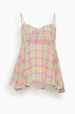 Serpentins Motif Silk Top In Multico