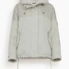 Parka Mix Coat With Lamb Trim In Fog -ULLA JOHNSON Shop da5b2639fcf6f78aad8985fb0e24338f