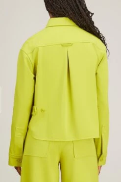 DOROTHEE SCHUMACHER Emotional Essence Jacket In Acid Green 9 DOROTHEE SCHUMACHER Emotional Essence Jacket In Acid Green -ULLA JOHNSON Shop dorothee schumacher emotional essence jacket in acid green 3