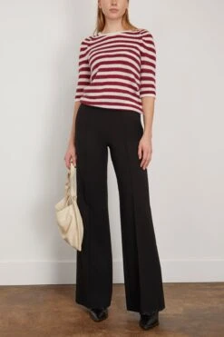 DOROTHEE SCHUMACHER Fresh Stripes Pullover In Red White Mix 7 DOROTHEE SCHUMACHER Fresh Stripes Pullover In Red White Mix -ULLA JOHNSON Shop dorotheeschumacher FreshStripesPulloverinRedWhiteMix 1