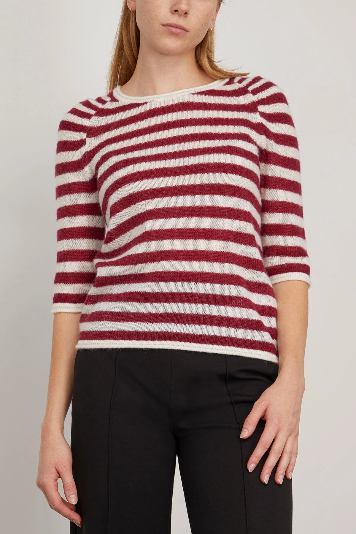 DOROTHEE SCHUMACHER Fresh Stripes Pullover In Red White Mix 5 DOROTHEE SCHUMACHER Fresh Stripes Pullover In Red White Mix - Image 3