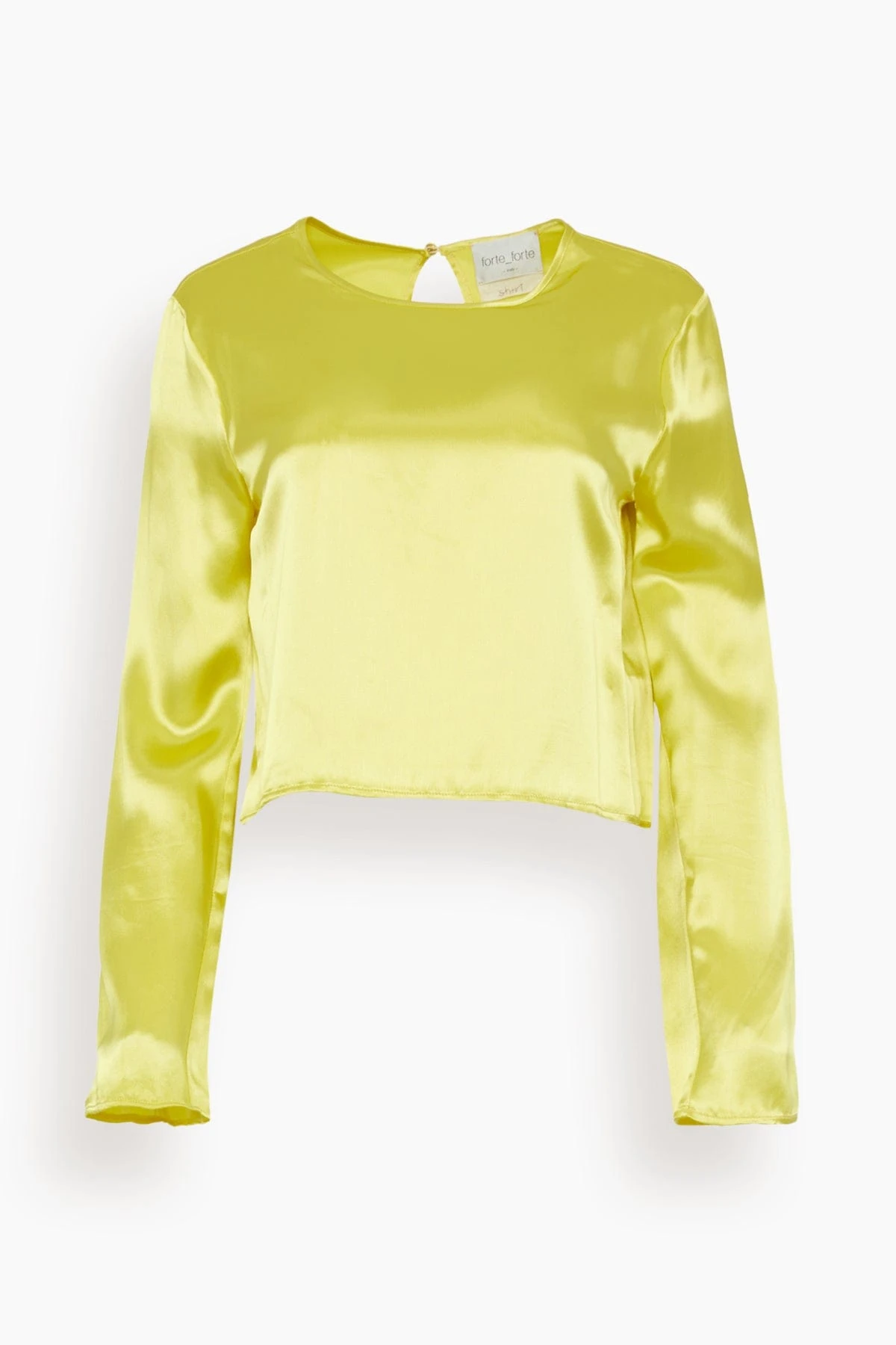 FORTE_FORTE Shining Satin Roundneck Top In Lollypop 3 FORTE_FORTE Shining Satin Roundneck Top In Lollypop