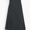 Soft Poplin Wrap Skirt In Black -ULLA JOHNSON Shop e1c1ff6a2b24a577669104dc9004983c