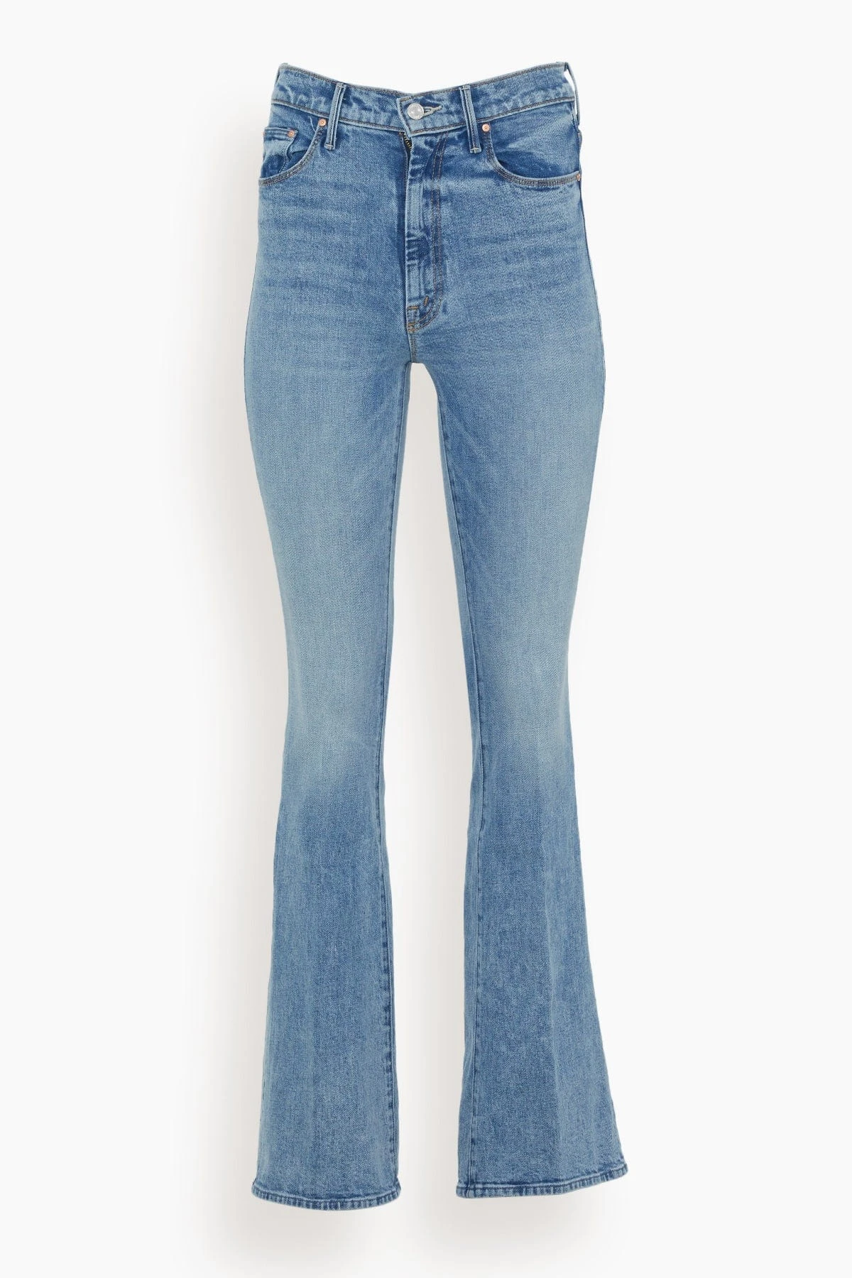 MOTHER High Waist Weekender Slice Heel Jean In Belle De Jour 3 MOTHER High Waist Weekender Slice Heel Jean In Belle De Jour