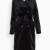 Bogart Velvet Trench Coat In Black -ULLA JOHNSON Shop e457e4abe4bb7e9a2b9cc69ea646d684