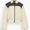 Nylon And Velvet Bomber In Black/Cream -ULLA JOHNSON Shop e563b73c6e8e612fdc093f83f9d12e3e