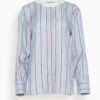 DOROTHEE SCHUMACHER Luxurious Blouse In Colorful Mix With Stripes -ULLA JOHNSON Shop ea5bd0436abf5d5df7d9ffcad9f160c7