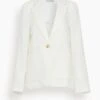 Everson Blazer In White -ULLA JOHNSON Shop ea97d158d4443a9a923aee3f314c6759