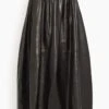Varo Leather Skirt In Black -ULLA JOHNSON Shop eb5e7017663720abac8952532f3b3920