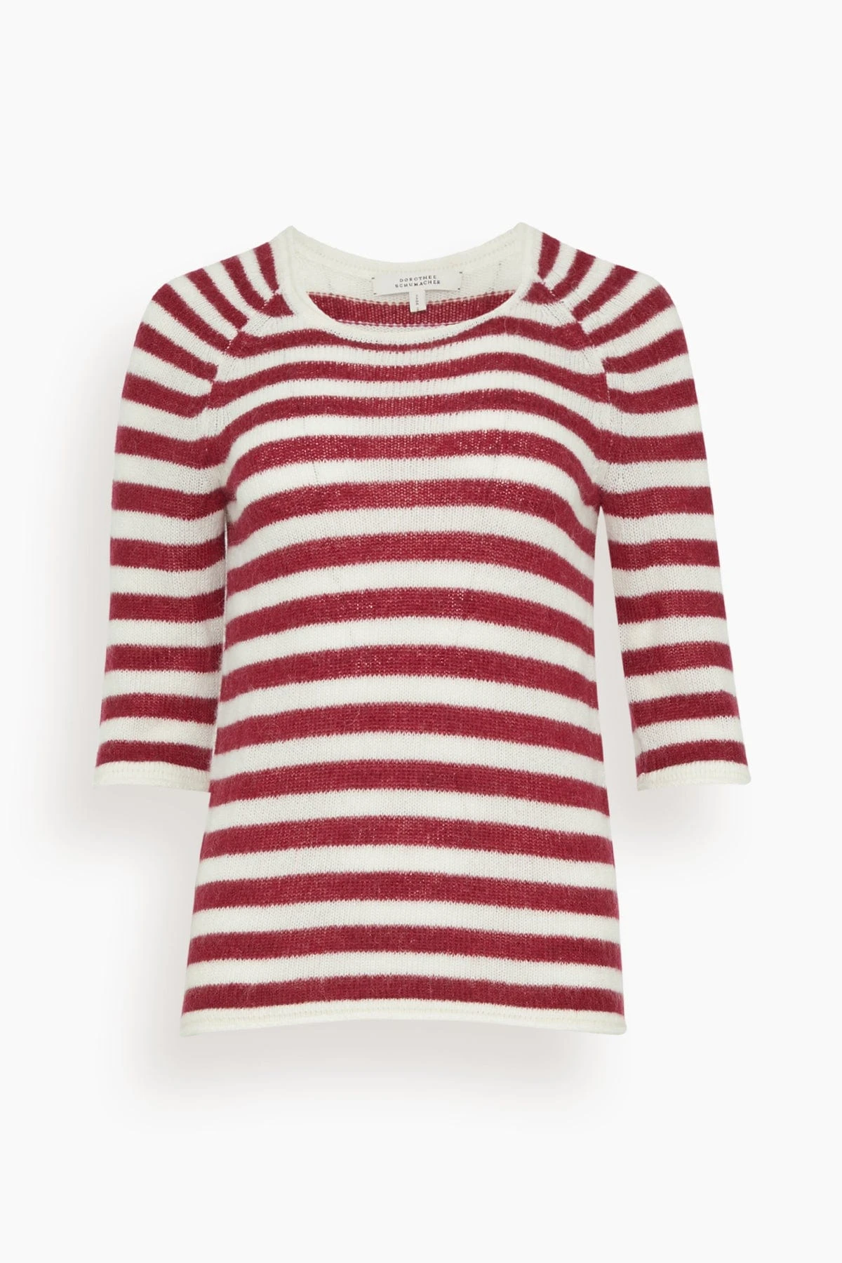 DOROTHEE SCHUMACHER Fresh Stripes Pullover In Red White Mix 3 DOROTHEE SCHUMACHER Fresh Stripes Pullover In Red White Mix