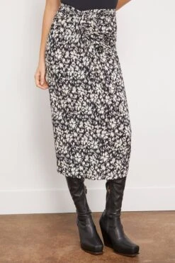 Jeldia Skirt In Black/White -ULLA JOHNSON Shop etoileisabelmarant JeldiaSkirtinBlackWhite 2