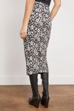 Jeldia Skirt In Black/White -ULLA JOHNSON Shop etoileisabelmarant JeldiaSkirtinBlackWhite 3