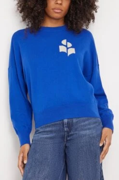 Marisans Pullover In Electric Blue -ULLA JOHNSON Shop etoileisabelmarant MarisansPulloverinElectricBlue 2
