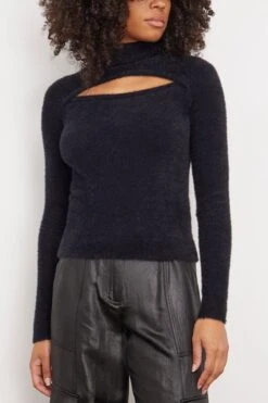 Mayers Sweater In Black 8 Mayers Sweater In Black -ULLA JOHNSON Shop etoileisabelmarant MayersSweaterinBlack 2