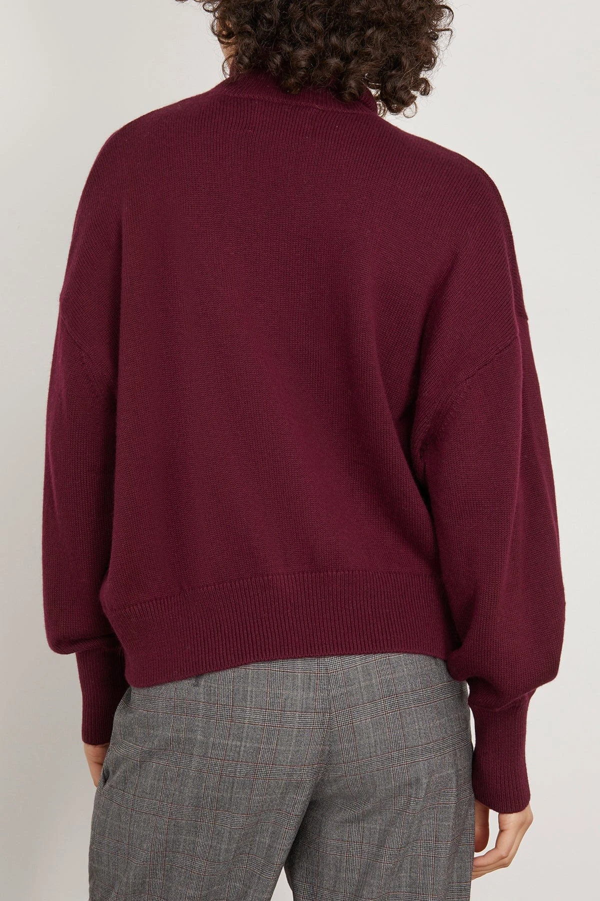 Nash Turtleneck Sweater In Dark Plum 6 Nash Turtleneck Sweater In Dark Plum - Image 4