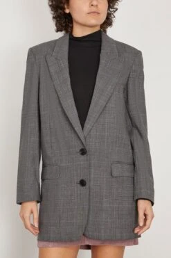 Precious Blazer In Grey 8 Precious Blazer In Grey -ULLA JOHNSON Shop etoileisabelmarant PreciousBlazerinGrey 2