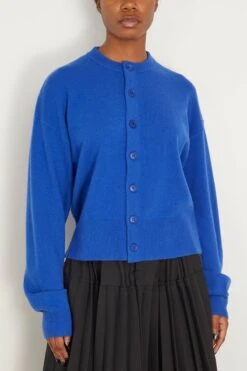 Chou Cardigan In Primary Blue -ULLA JOHNSON Shop extreme ChouCardiganinPrimaryBlue 2