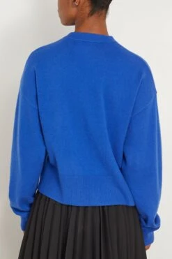 Chou Cardigan In Primary Blue -ULLA JOHNSON Shop extreme ChouCardiganinPrimaryBlue 3
