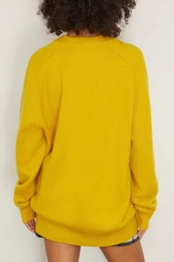 Papilli Cardigan In Sunflower -ULLA JOHNSON Shop extreme PapilliCardiganinSunflower 3