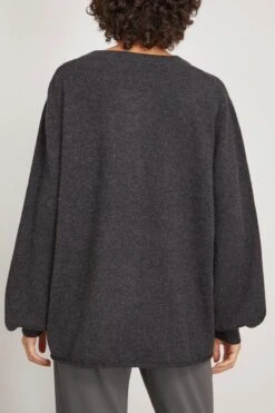 Bi Sweater In Shadow -ULLA JOHNSON Shop extremecashmere BiSweaterinShadow 3