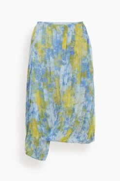 Dries Van Noten Sagan Skirt In Light Blue