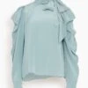 ULLA JOHNSON Brea Blouse In Agave -ULLA JOHNSON Shop f8794cb0390c84ef32803b7e1d0de43b