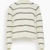 Relief Stripes Sweater In Cream -ULLA JOHNSON Shop fc0fad2d604ad5eccb0c162b3827db8e