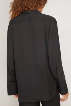 Danielle Shirt In Black -ULLA JOHNSON Shop heirlome DanielleShirtinBlack 3