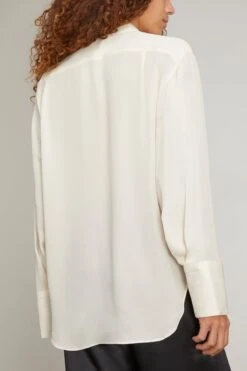 Danielle Shirt In Ivory -ULLA JOHNSON Shop heirlome DanielleShirtinIvory 3