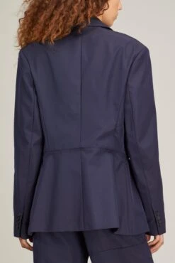 JW Anderson Deconstructed Jacket In Navy -ULLA JOHNSON Shop jw anderson deconstructed jacket in navy 3