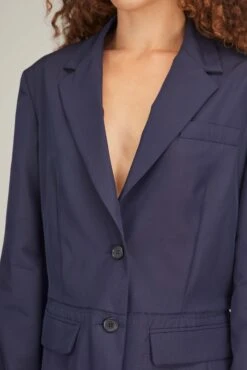 JW Anderson Deconstructed Jacket In Navy -ULLA JOHNSON Shop jw anderson deconstructed jacket in navy 4 1