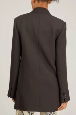 Balton Jacket With Crystals In Dark Brown 10 Balton Jacket With Crystals In Dark Brown -ULLA JOHNSON Shop khaite balton jacket with crystals in dark brown 3 a5f1bea0 8049 4de9 9a9e edcf41fcc329