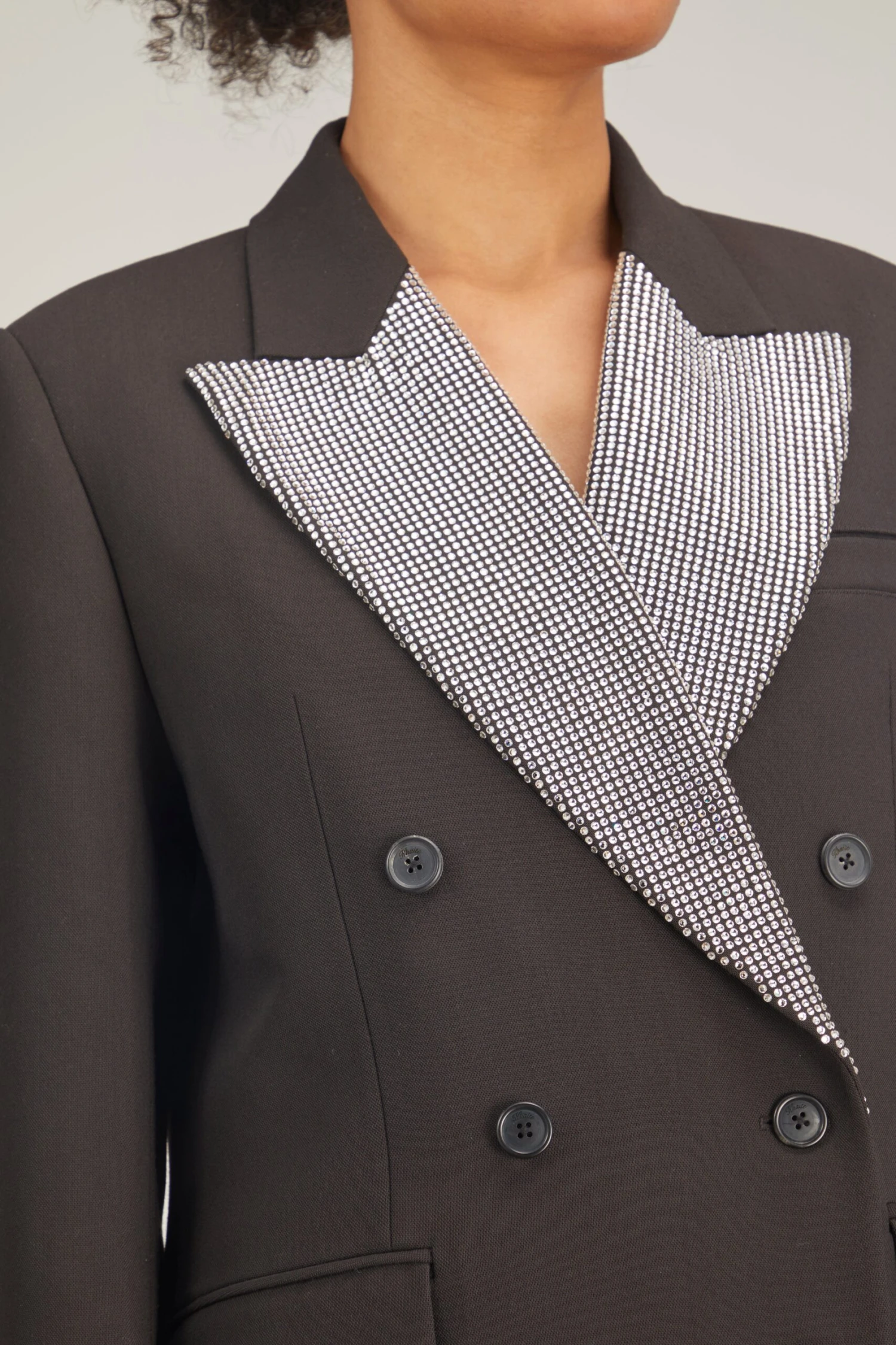 Balton Jacket With Crystals In Dark Brown 7 Balton Jacket With Crystals In Dark Brown - Image 5