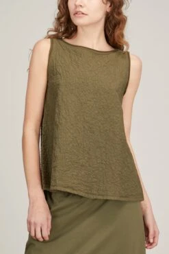 Canotta Gioia In Olive -ULLA JOHNSON Shop labo.art CanottaGioiainOlive 2