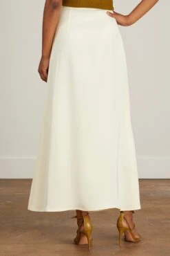 Elisabeth Skirt In Off White -ULLA JOHNSON Shop lacollection ElisabethSkirtinOffWhite 3