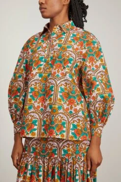 Poet Shirt In Corte White -ULLA JOHNSON Shop ladoublej PoetShirtinCorteWhite 2