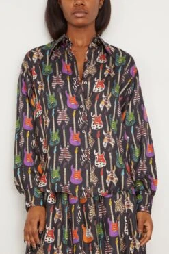 Brooks Top In Guitares Noir -ULLA JOHNSON Shop laprestic BrooksTopinGuitaresNoir 2