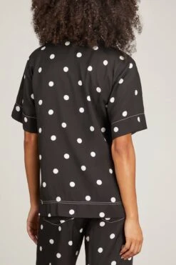 Olive Short Sleeve Shirt In Spot -ULLA JOHNSON Shop lee mathews olive short sleeve shirt in spot 3
