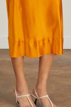 Stella Skirt In Marigold -ULLA JOHNSON Shop lee mathews stella skirt in marigold 4