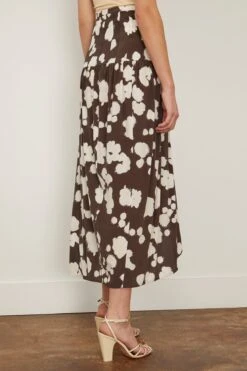 Clover Skirt In Tiramisu -ULLA JOHNSON Shop leemathews CloverSkirtinTiramisu 3
