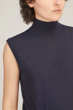 Cynthia Vest In Navy -ULLA JOHNSON Shop lisa yang cynthia vest in navy 4