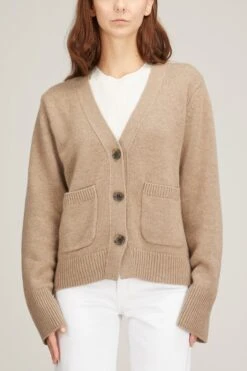 Danni Cardigan In Mole -ULLA JOHNSON Shop lisa yang danni cardigan in mole 2