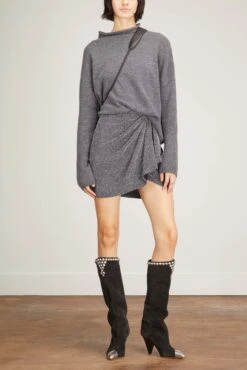 Sandy Sweater In Graphite 8 Sandy Sweater In Graphite -ULLA JOHNSON Shop lisa yang sandy sweater in graphite 1