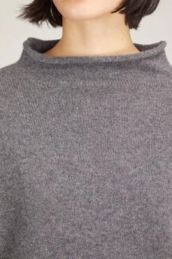 Sandy Sweater In Graphite 11 Sandy Sweater In Graphite -ULLA JOHNSON Shop lisa yang sandy sweater in graphite 4 1