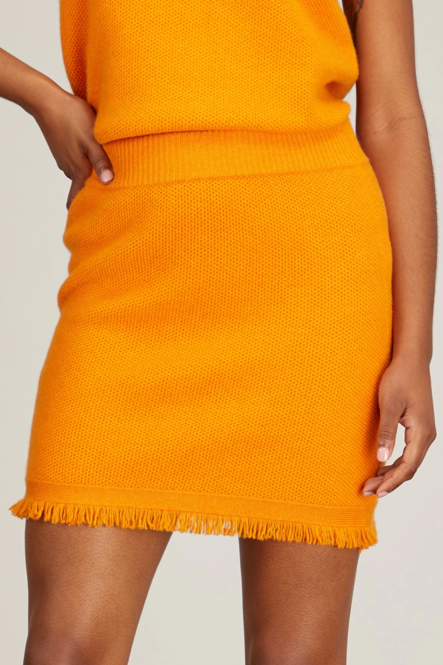 Adela Skirt In Apricot 5 Adela Skirt In Apricot - Image 3