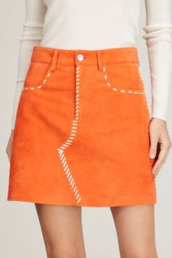 Marni Five Pocket Mini Skirt In Alkekengi 9 Marni Five Pocket Mini Skirt In Alkekengi -ULLA JOHNSON Shop marni FivePocketMiniSkirtinAlkekengi 2